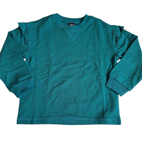 Tea Collection Other - NEW Tea Collection Ruffle Sleeve Tunic Top Polka Dots 6